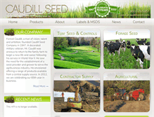 Tablet Screenshot of caudillseed.com